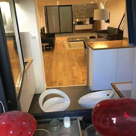 Flc -notre-dame 5 Min, Luxurious Loft 4 Rooms, 8 Guests- Apartment *
